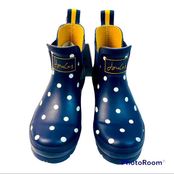 NWT JOULES "Polka dots" ankle rain boots sz5 - Picture 3 of 9